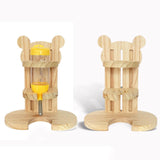 Maxbell Rabbit Vertical Drinker Holder Adjustable Wood Bracket for Mice Bunny Rat