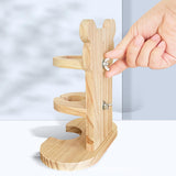 Maxbell Rabbit Vertical Drinker Holder Adjustable Wood Bracket for Mice Bunny Rat