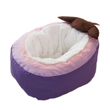 Maxbell Plush Cave Pet Bed Cat Kitten Cozy Nest Dog Tent Washable Nonslip Warm House 55x35x25cm