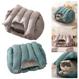 Maxbell Large Cat Bed Nest for Indoor Puppy Soft Pet Cushion Supplies Thick Kitten Blue