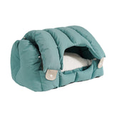 Maxbell Large Cat Bed Nest for Indoor Puppy Soft Pet Cushion Supplies Thick Kitten Blue