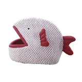 Maxbell Cute Cat Bed for Indoor Cats Kitten Cave Tent Anti Slip Warm Dog Bed Pet Bed Red