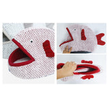 Maxbell Cute Cat Bed for Indoor Cats Kitten Cave Tent Anti Slip Warm Dog Bed Pet Bed Red