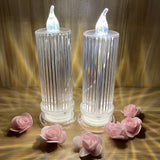 Maxbell LED Electronic Candle Flameless Romantic Creative for Christmas 6.3cmx18.3cm