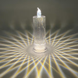 Maxbell LED Electronic Candle Flameless Romantic Creative for Christmas 6.3cmx18.3cm