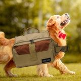 Maxbell Dog Backpack No Pull, Dog Harness Saddle Bag for Camping Travel Walking S
