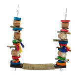 Maxbell Bird Swing Stand Multicolor Bird Perch Cage Accessories for Parakeet Macaw