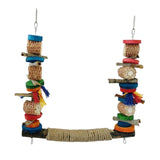 Maxbell Bird Swing Stand Multicolor Bird Perch Cage Accessories for Parakeet Macaw