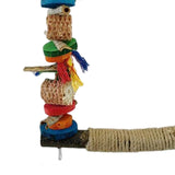 Maxbell Bird Swing Stand Multicolor Bird Perch Cage Accessories for Parakeet Macaw