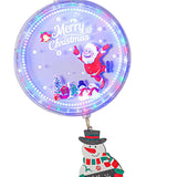 Maxbell Christmas String Lights with Music Outside Xmas Bedroom Hanging LED Lights Christmas Man