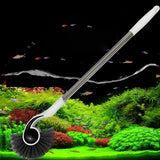 Maxbell Fish Tank Brush Scrubber Glass Cleaner Algae Removal Reusable Extended Rod