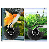 Maxbell Fish Tank Brush Scrubber Glass Cleaner Algae Removal Reusable Extended Rod