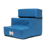 Maxbell Pet Dog Stairs Dog Ramp Ladder Detachable Cover Anti Slip Climbing Bed blue