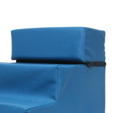 Maxbell Pet Dog Stairs Dog Ramp Ladder Detachable Cover Anti Slip Climbing Bed blue