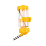Maxbell Hanging Pet Automatic Water Feeder Parrot Hamster Cage Drinking Water Bottle Yellow