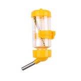 Maxbell Hanging Pet Automatic Water Feeder Parrot Hamster Cage Drinking Water Bottle Yellow