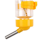 Maxbell Hanging Pet Automatic Water Feeder Parrot Hamster Cage Drinking Water Bottle Yellow