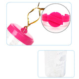 Maxbell Hanging Pet Automatic Water Feeder Parrot Hamster Cage Drinking Water Bottle Rose Red