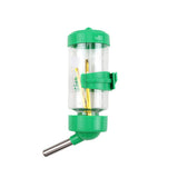 Maxbell Hanging Pet Automatic Water Feeder Parrot Hamster Cage Drinking Water Bottle Green