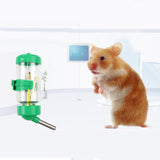 Maxbell Hanging Pet Automatic Water Feeder Parrot Hamster Cage Drinking Water Bottle Green