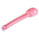 Maxbell Portable Pet Feeding Spoon Cat Strip Squeezer Tableware Shovel for Liquid Pink