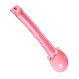 Maxbell Portable Pet Feeding Spoon Cat Strip Squeezer Tableware Shovel for Liquid Pink