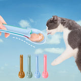Maxbell Portable Pet Feeding Spoon Cat Strip Squeezer Tableware Shovel for Liquid Green