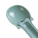 Maxbell Portable Pet Feeding Spoon Cat Strip Squeezer Tableware Shovel for Liquid Green