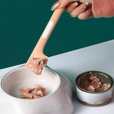 Maxbell Food Can Spoon Shovel Stirring Spoon for Cats Pet Wet Food Storage Pink