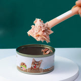 Maxbell Food Can Spoon Shovel Stirring Spoon for Cats Pet Wet Food Storage Pink