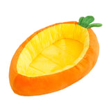 Maxbell Carrot Shaped Cat Bed Pet Cat Cushion Open Bed Kennel Soft Dog Bed L