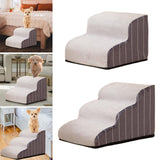 Maxbell Dog Stairs Dog Ramp Ladder Extra Wide Pet Supplies Comfortable for Sofa 2 Layer