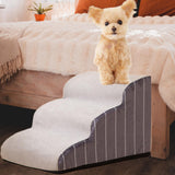 Maxbell Dog Stairs Dog Ramp Ladder Extra Wide Pet Supplies Comfortable for Sofa 3 Layer