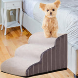 Maxbell Dog Stairs Dog Ramp Ladder Extra Wide Pet Supplies Comfortable for Sofa 3 Layer