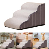 Maxbell Dog Stairs Dog Ramp Ladder Extra Wide Pet Supplies Comfortable for Sofa 3 Layer