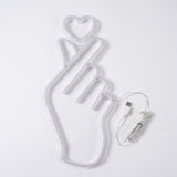 Maxbell Heart Neon Lamp Sign USB Neon Sign for Festival Wedding Wall Decoration
