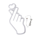 Maxbell Heart Neon Lamp Sign USB Neon Sign for Festival Wedding Wall Decoration