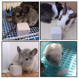 Maxbell 10Pcs Stone Square Teeth Grinding Chewing Toy Guinea Pigs Stone Pet Chew Toy 5cm