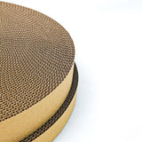 Maxbell Round Cat Scratcher Cardboard Scratch Pad Corrugated Scratching Bed Kitten