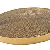 Maxbell Round Cat Scratcher Cardboard Scratch Pad Corrugated Scratching Bed Kitten