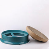Maxbell Round Cat Scratcher Cardboard Scratch Pad Corrugated Scratching Bed Kitten