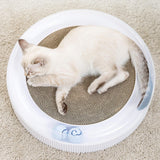 Maxbell Round Cat Scratcher Cardboard Scratch Pad Corrugated Scratching Bed Kitten