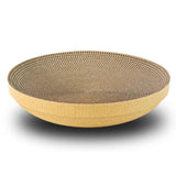 Maxbell Round Cat Scratcher Cardboard Scratch Pad Corrugated Scratching Bed Kitten