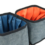 Maxbell Portable Pet Bowls Fittings Dog Supply Zipper Folding for Camping Travel