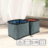 Maxbell Portable Pet Bowls Fittings Dog Supply Zipper Folding for Camping Travel