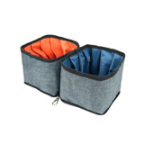 Maxbell Portable Pet Bowls Fittings Dog Supply Zipper Folding for Camping Travel