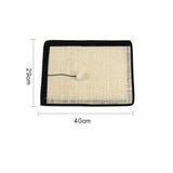 Maxbell Natural Sisal Cat Scratcher Mat Grind Claws Rug Scratch Pad for Couch Seat A