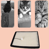 Maxbell Natural Sisal Cat Scratcher Mat Grind Claws Rug Scratch Pad for Couch Seat A