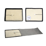 Maxbell Natural Sisal Cat Scratcher Mat Grind Claws Rug Scratch Pad for Couch Seat A