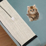 Maxbell Natural Sisal Cat Scratcher Mat Grind Claws Rug Scratch Pad for Couch Seat A